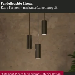 Riippuvalaisin Paulmann Lirena GU10 max. 10W metalli, mattamusta