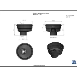 Rännikaivo epäkeskeinen 110/315 mm syvä