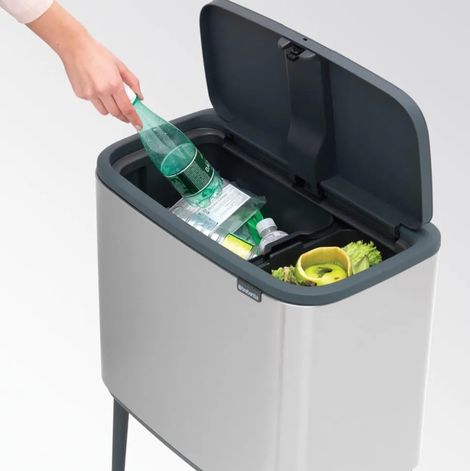 Roska-astia Brabantia Bo Touch 11+23 L Matt Steel Fingerprint Proof