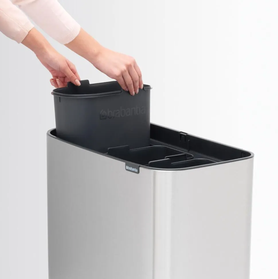 Roska-astia Brabantia Bo Touch 3x11 L Matt Steel Fingerprint Proof