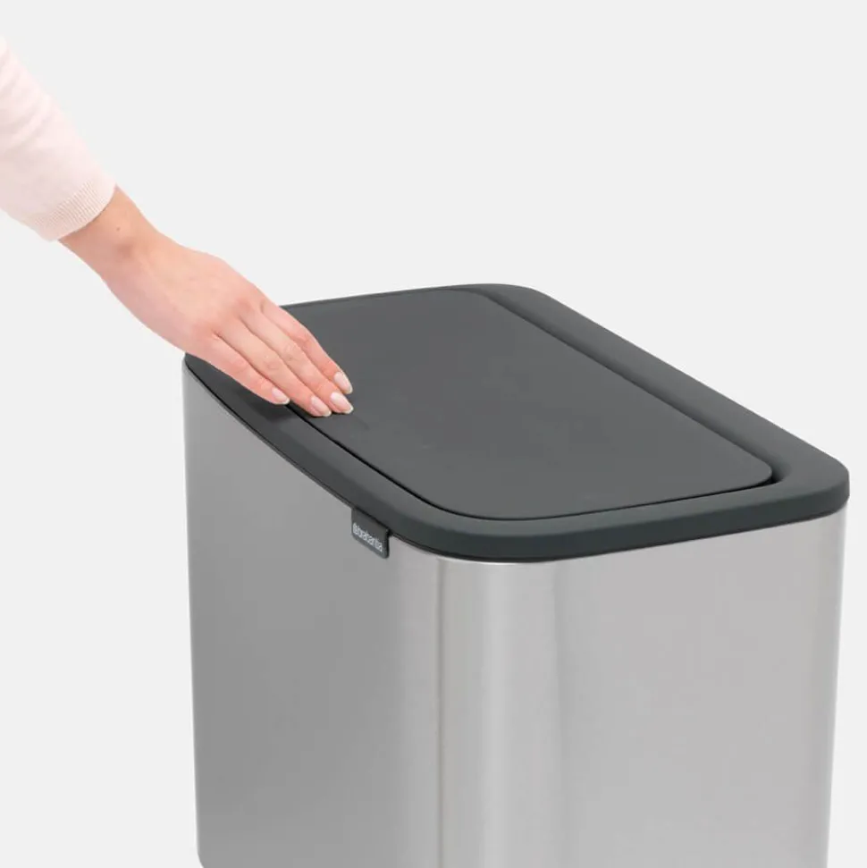 Roska-astia Brabantia Bo Touch 3x11 L Matt Steel Fingerprint Proof