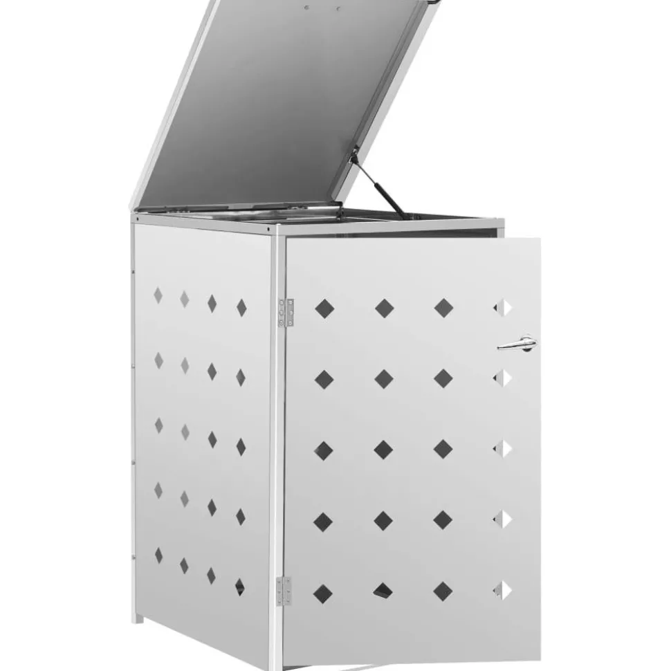 Roskakatos 240l ruostumaton teräs