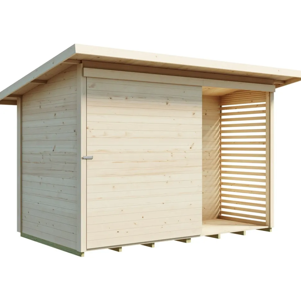 Roskakatos/pihavarasto Luoman Lillevilla 660 Ookila, 5.1m², liukuovella