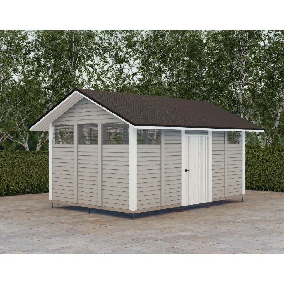 Roskakatos Timburg RK12, 3236x4040mm, 12.9m², puuvalmis