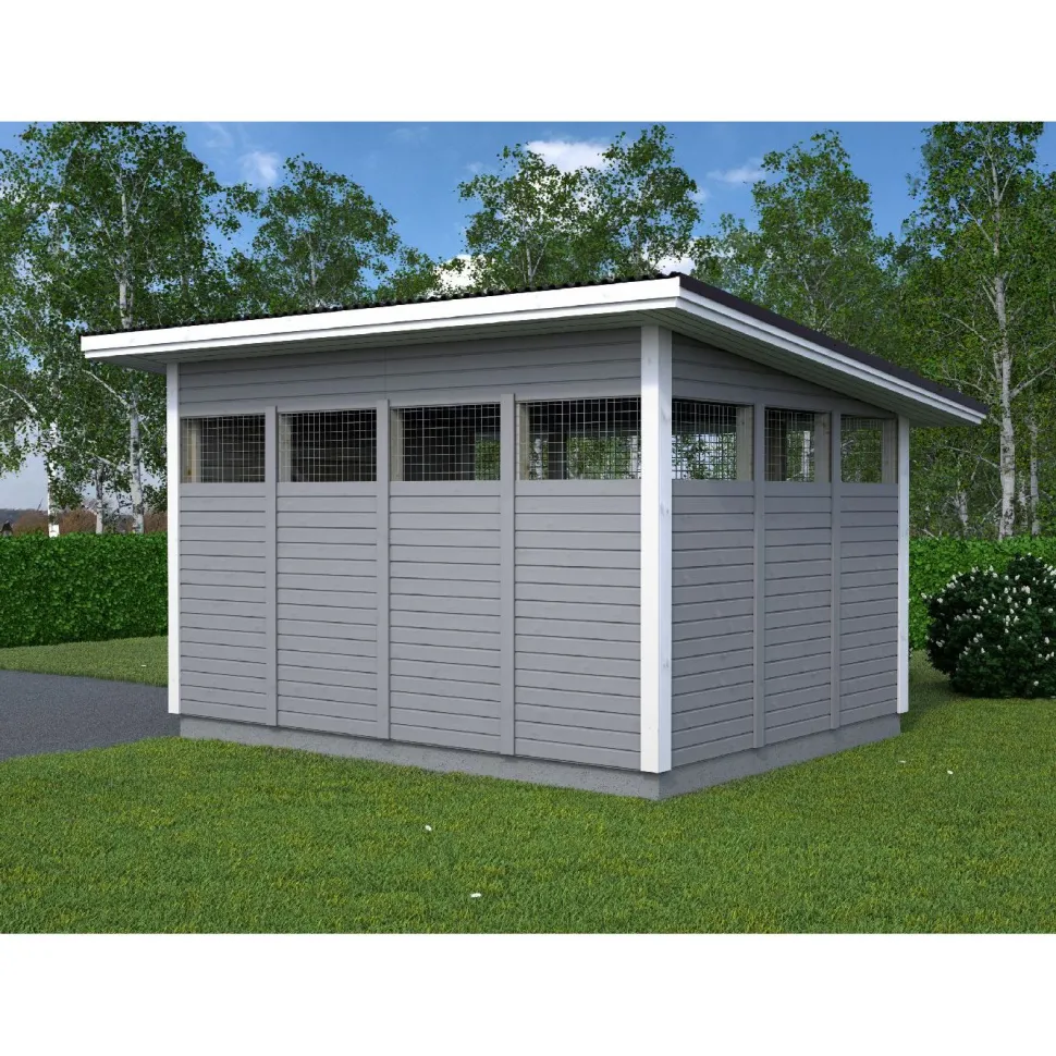 Roskakatos Timburg RK13, 4040x3226mm, 13.1m², puuvalmis