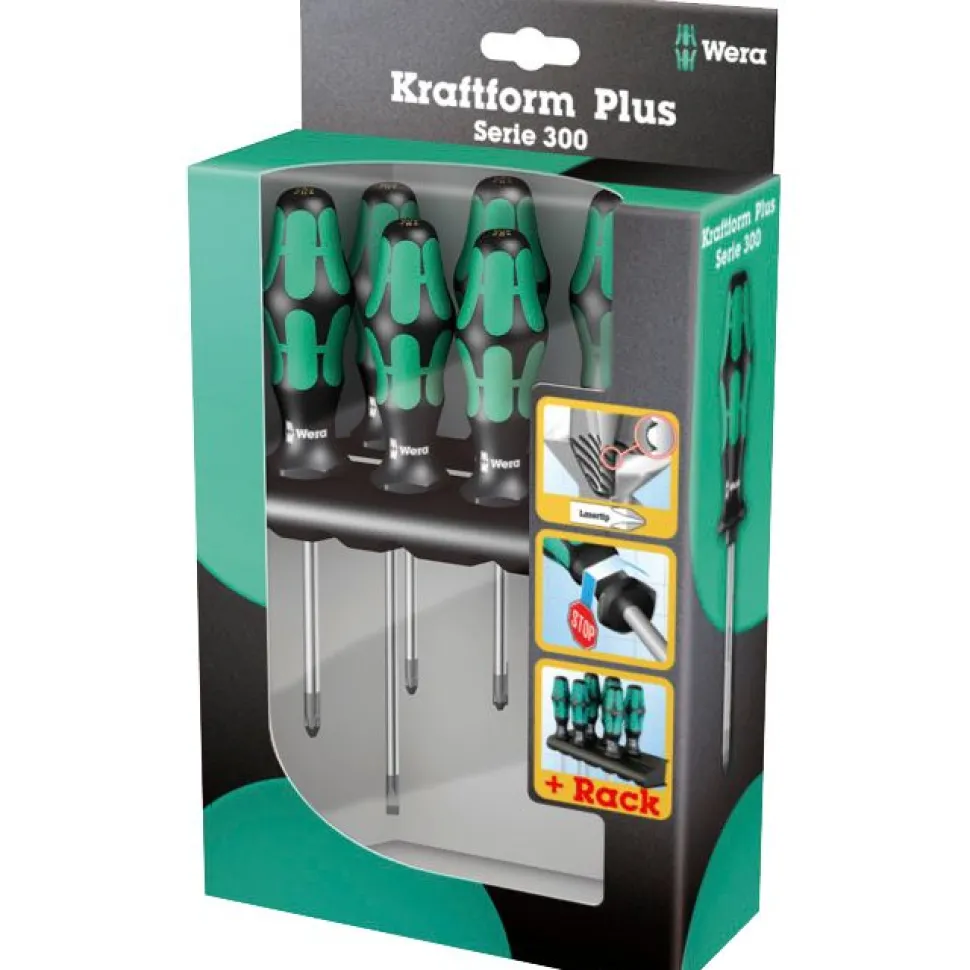Ruuvimeisselisarja Wera Kraftform Plus Lasertip, 6 kpl