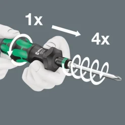 Ruuvimeisselisarja Wera Kraftform Kompakt Turbo 1, 19 kpl