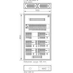 Ryhmäkeskus uppo/pinta FE UTU Bulldog 3854 V 63A IP30 FE