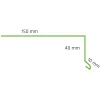 Räystäspelti Kerabit 2,0 m RR23 harmaa