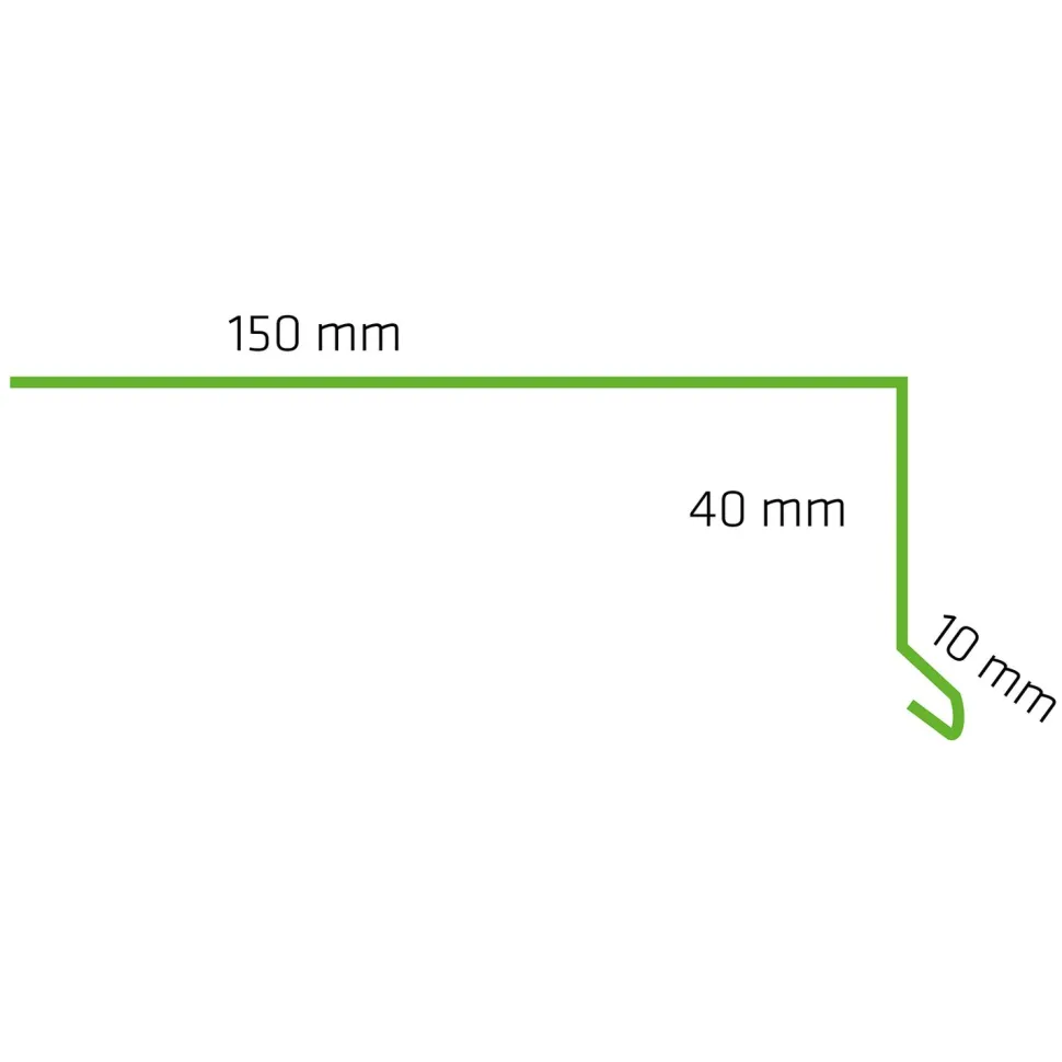 Räystäspelti Kerabit 2,0 m RR23 harmaa