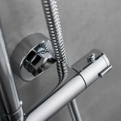 Sadesuihkusetti Bathlife Glimma, termostaattihanalla, hierova suihku, suihkupää ⌀200mm, kromi