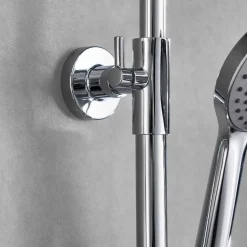 Sadesuihkusetti Bathlife Glimma, termostaattihanalla, hierova suihku, suihkupää ⌀200mm, kromi