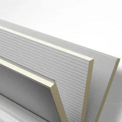 Sandwich-elementti Mepera pelti-PIR-pelti 80 mm 1150x3000 mm valkoinen