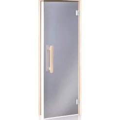 Saunan lasiovi Andres Glass Comfort, haapakarmi, eri kokoja, eri värejä