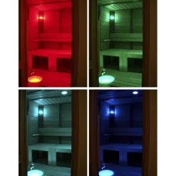 Saunan laudevalaistussarja Cariitti VPL30C-G217 LED-värinvaihtoprojektorilla + 17 kuitua