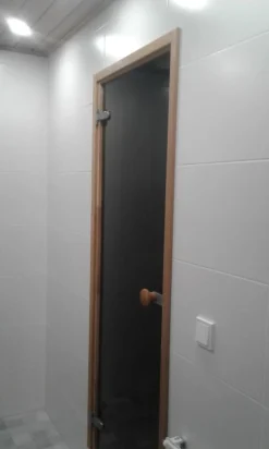 Saunanovisetti kokolasi harmaa Swedoor 83