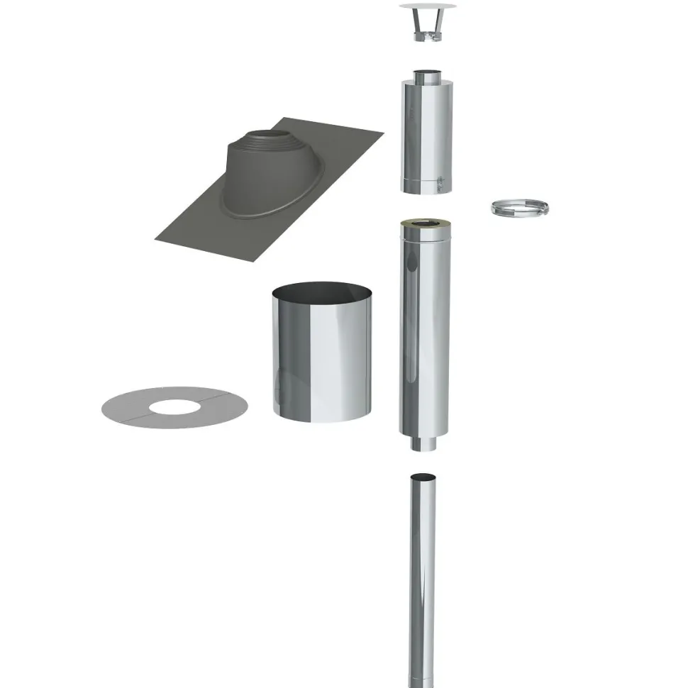 Saunan Piippu Jeremias ECO Ø115mm 2,5m rst