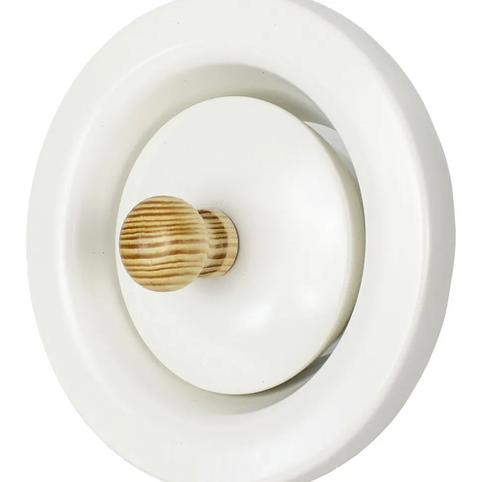 Saunan poistoilmaventtiili Pisla 280 Ø 100 mm valkoinen