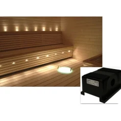 Saunavalaistussarja Cariitti VPAC-1527-M233 3-5 m² + LED-projektori + 23 valokuitua