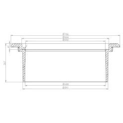 Säädettävä valurautakehys betonikartiolle Urjalan Sementtivalimo ø 600 mm H270 mm D400