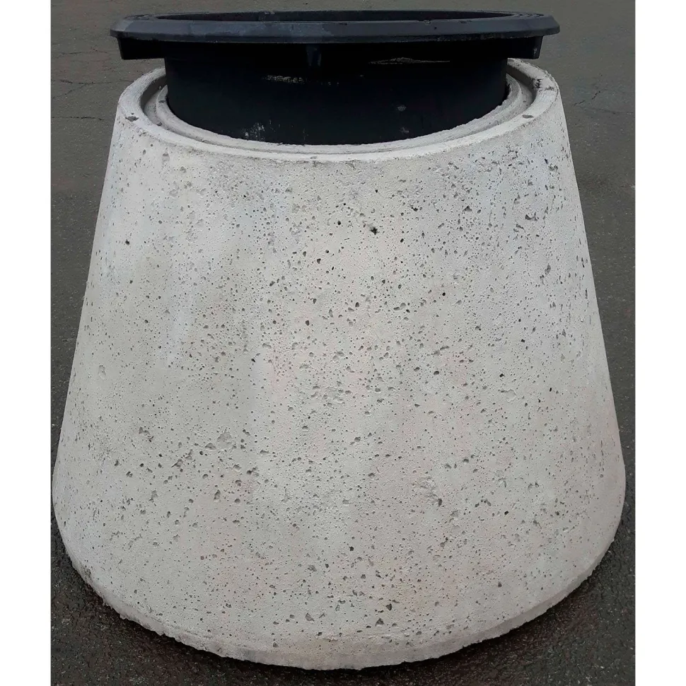 Säädettävä valurautakehys betonikartiolle Urjalan Sementtivalimo ø 600 mm H270 mm D400