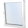 Seicom Classic DK 2K 2-lasinen kippi-ikkuna, PVC, A-malli, leveys 600 mm