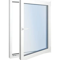 Seicom Classic DK 2K 2-lasinen kippi-ikkuna, PVC, A-malli, leveys 600 mm