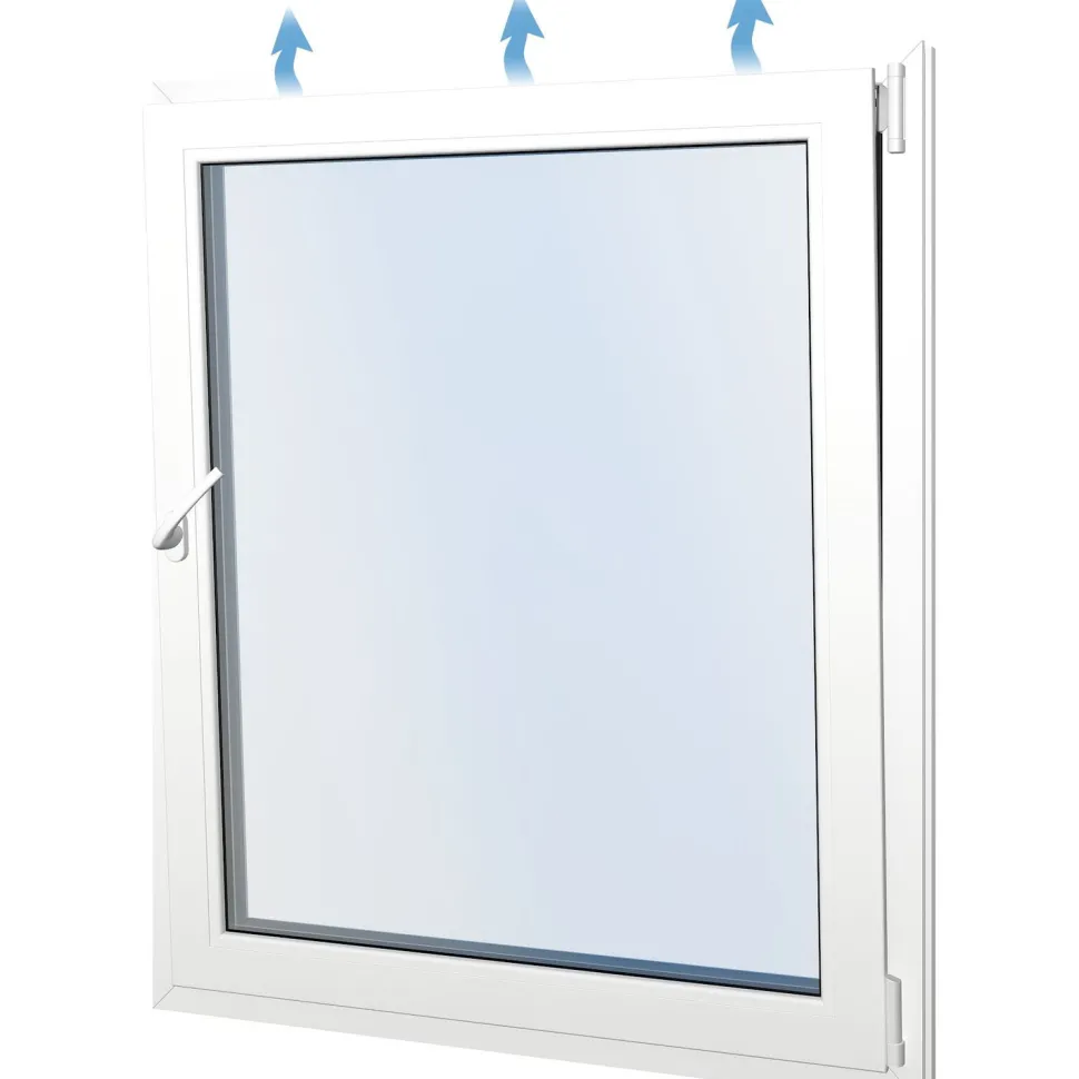 Seicom Classic DK 2K 2-lasinen kippi-ikkuna, PVC, A-malli, leveys 600 mm