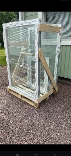 Seicom Classic 3K 3-lasinen kiinteä PVC-ikkuna, A-malli