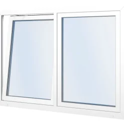 Seicom Classic RO 2K 2-lasinen kippi-ikkuna PVC B-malli yksiaukkoisella karmilla leveys 1700 - 1790 mm