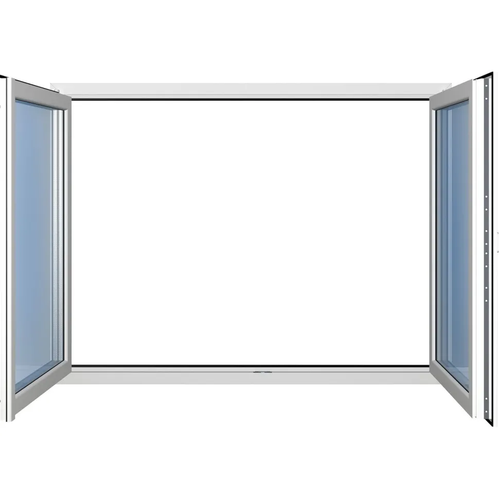 Seicom Classic RO 3K 3-lasinen kippi-ikkuna PVC B-malli yksiaukkoisella karmilla leveys 1600 - 1690 mm