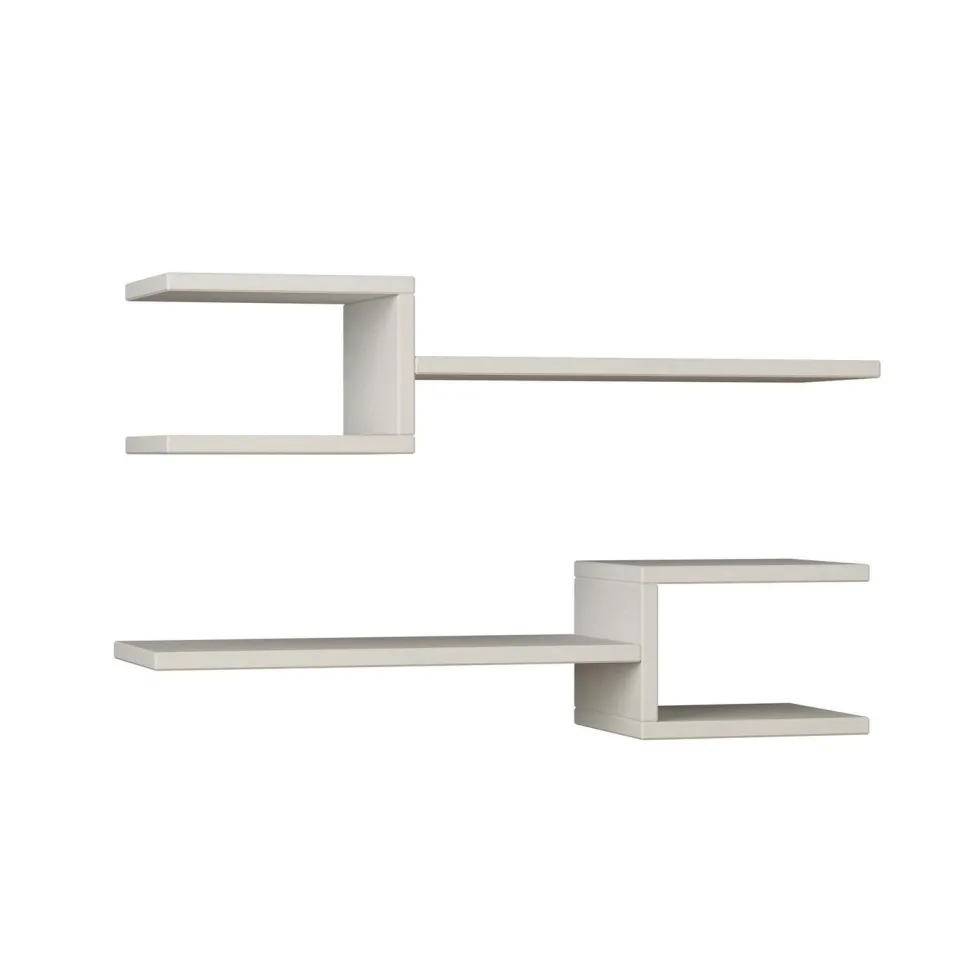 Seinähylly Linento Furniture Fork, valkoinen