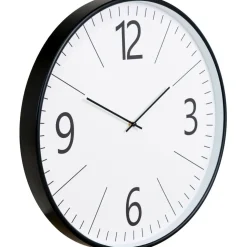 Seinäkello House Nordic Biel, ø51cm, hiljainen käynti, musta/valkoinen
