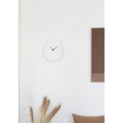 Seinäkello House Nordic Vienna, 28x33cm, hiljainen käynti, luonnonvalkoinen