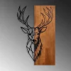 Seinäkoriste Linento Furniture Red Deer 1, ruskea/musta