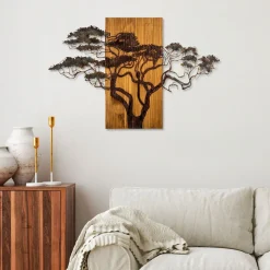 Seinäkoriste Linento Furniture Acacia Tree, monivärinen