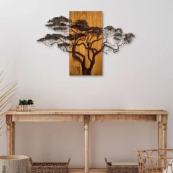 Seinäkoriste Linento Furniture Acacia Tree, monivärinen