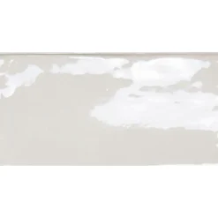 Seinälaatta Pukkila Manacor White kiiltävä strukturoitu 7,5x15 cm