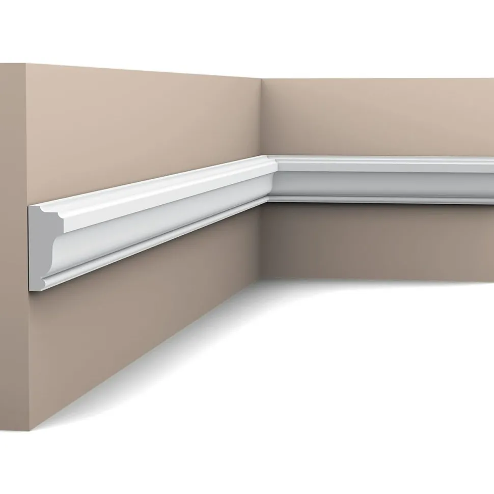 Seinälista Orac Decor PX117 15x35x2000 mm polystyreeni valkoinen