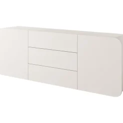 Seinälle kiinnitettävä lipasto Nomla A RENE 2DD3S, leveys 200cm, beige
