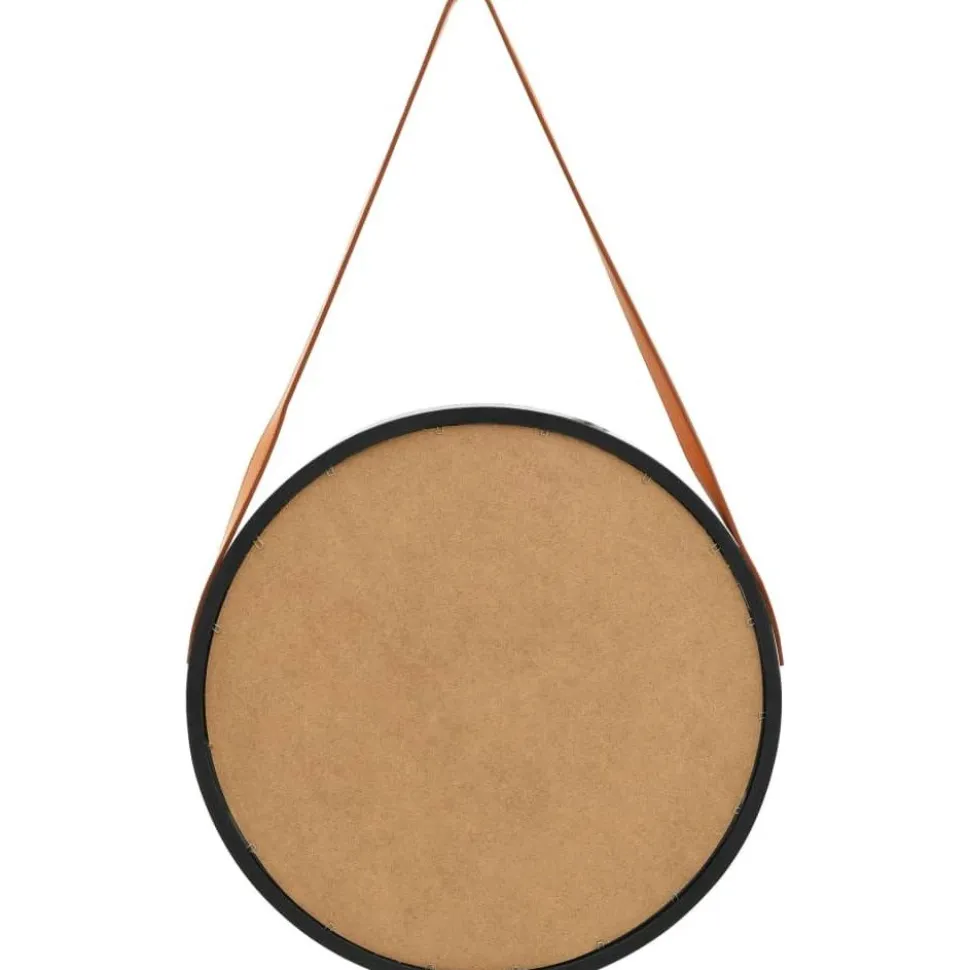 Seinäpeili hihnalla 50 cm musta