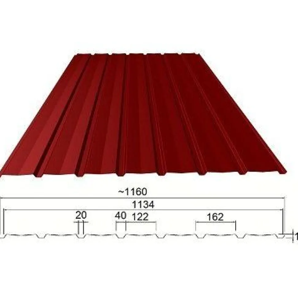 Seinäpelti Weckman Seinälevy W-15-1134 Economy 0.45 mm