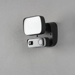 Seinävalaisin Konstsmide Smartlight 7867-750 musta 10W kamera kaiutin mikrofoni