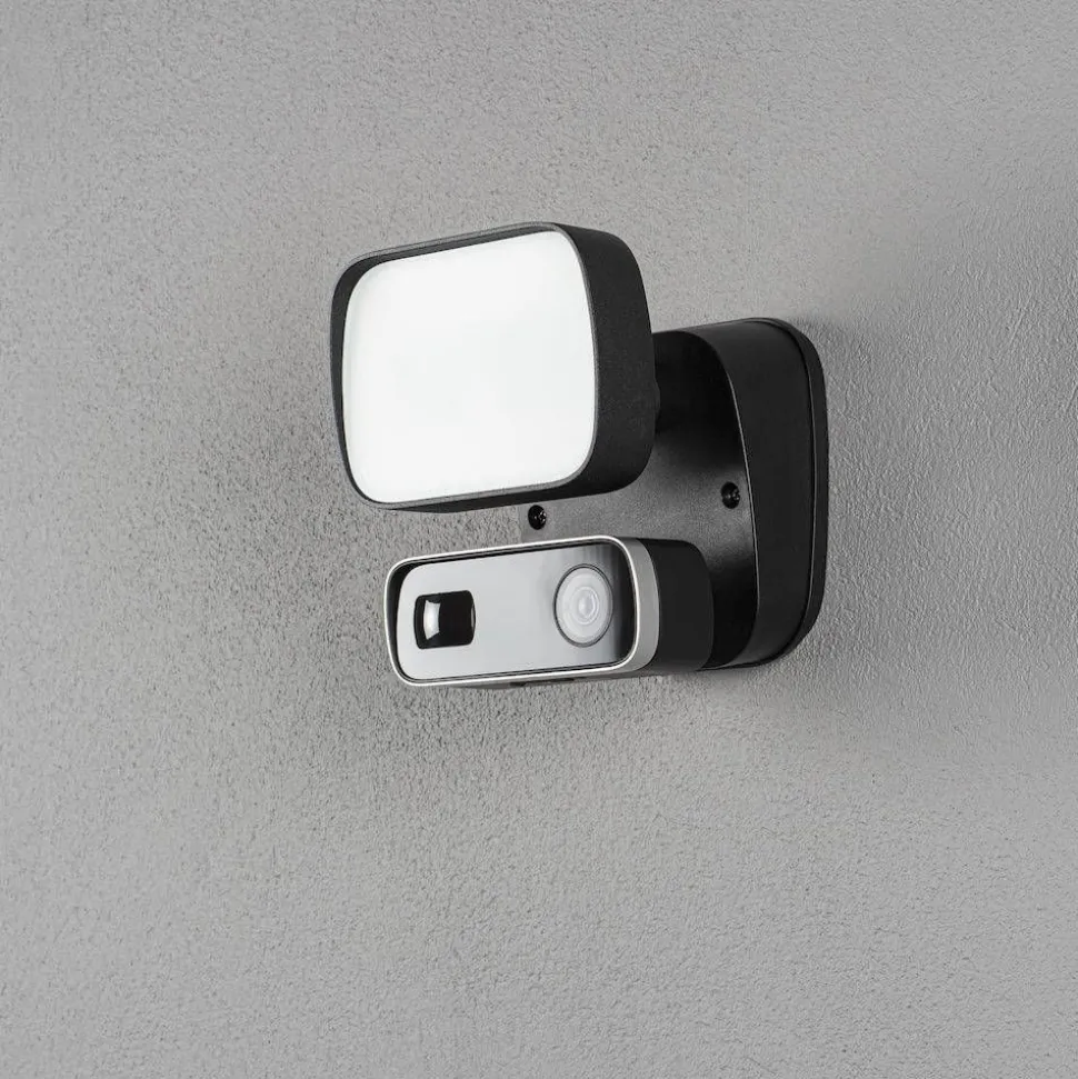 Seinävalaisin Konstsmide Smartlight 7867-750 musta 10W kamera kaiutin mikrofoni