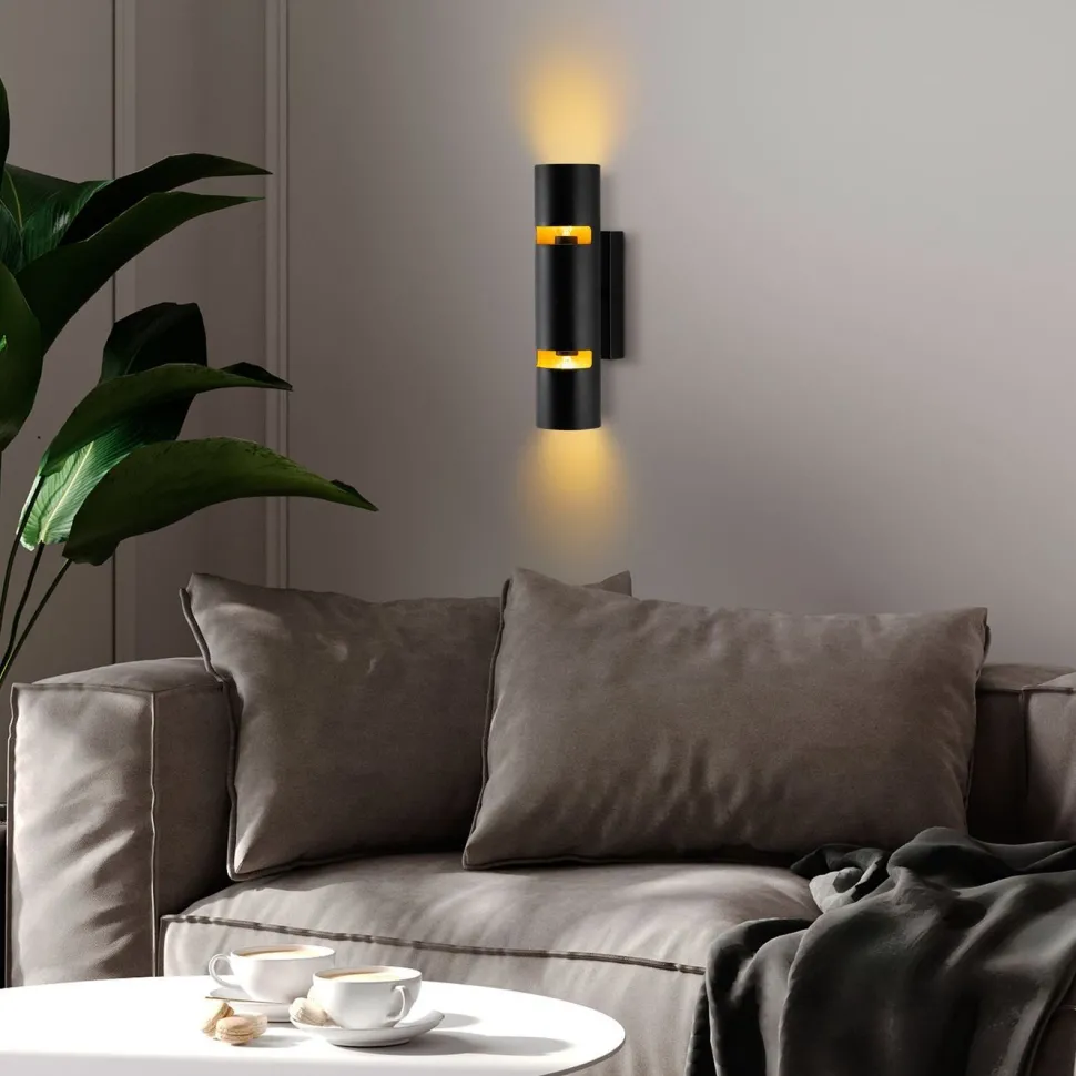 Seinävalaisin Linento Lighting Luxora, musta