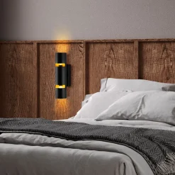 Seinävalaisin Linento Lighting Luxora, musta