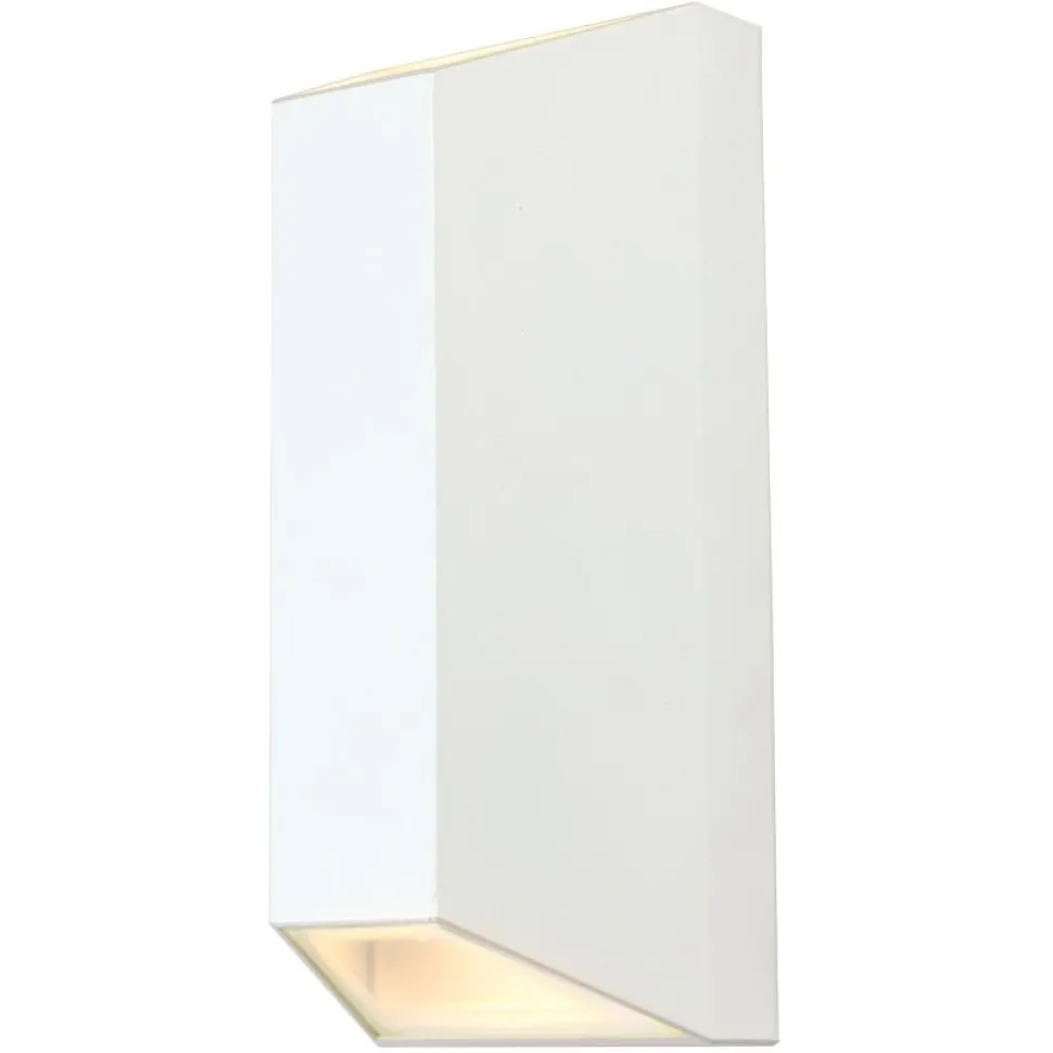 Seinävalaisin Sala IP44 90x90x220 mm ylös/alas valkoinen