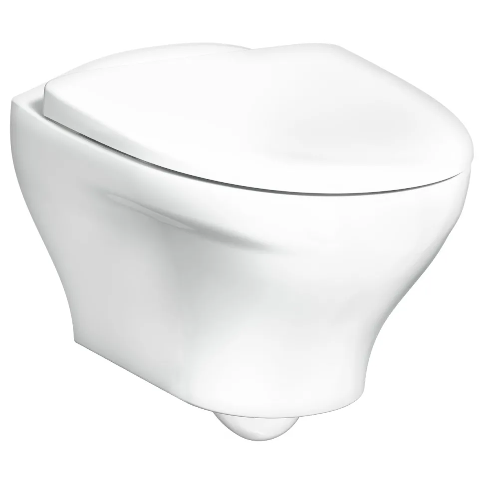 Seinä-WC Gustavsberg Estetic 8330, Hygienic Flush, C+, Soft Close, valkoinen