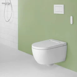 Seinä-WC-istuin Geberit Alba, pesevä, valkoinen