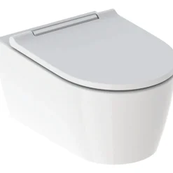 Seinä-WC-istuin Geberit ONE Turboflush, kromin värinen Design-kansi